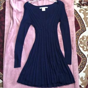 Max studios, blue long sleeve dress style A909458